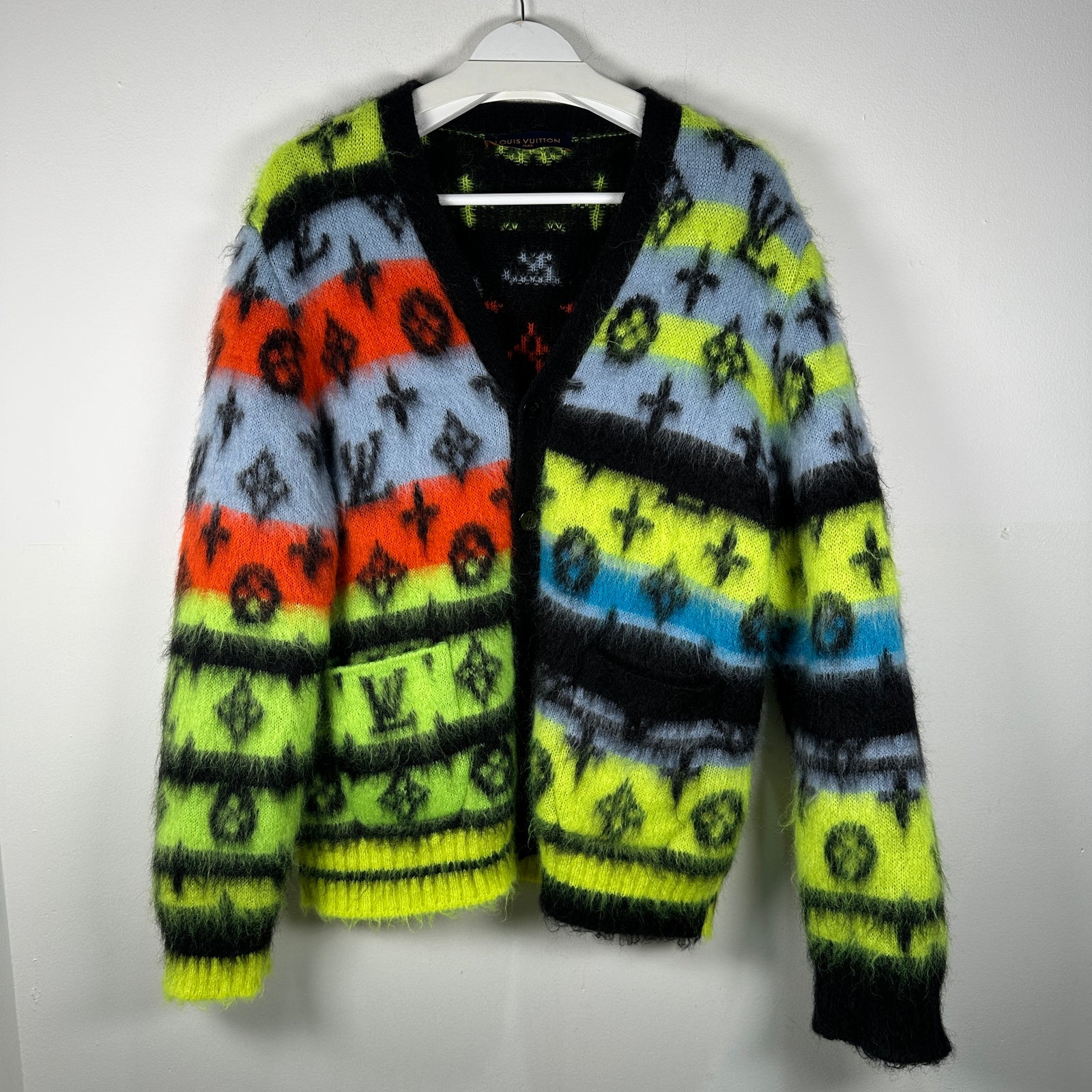 Louis Vuitton Multi Color Mohair Cardigan