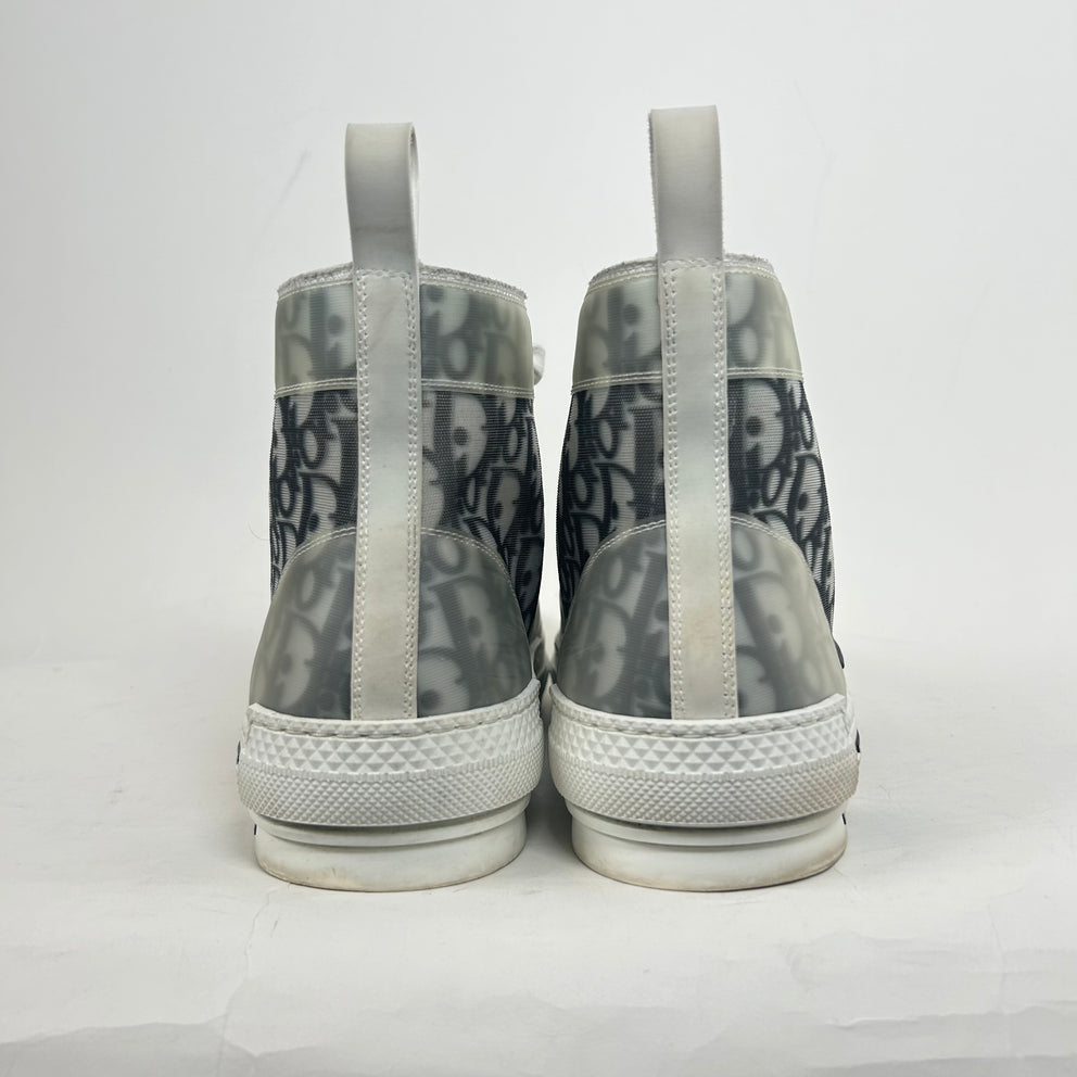 Dior B23 Black/White High Top Sneaker Size 44