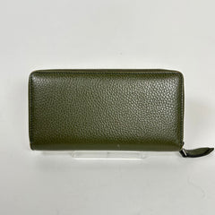 Gucci Green Round Purse GG Long Wallet