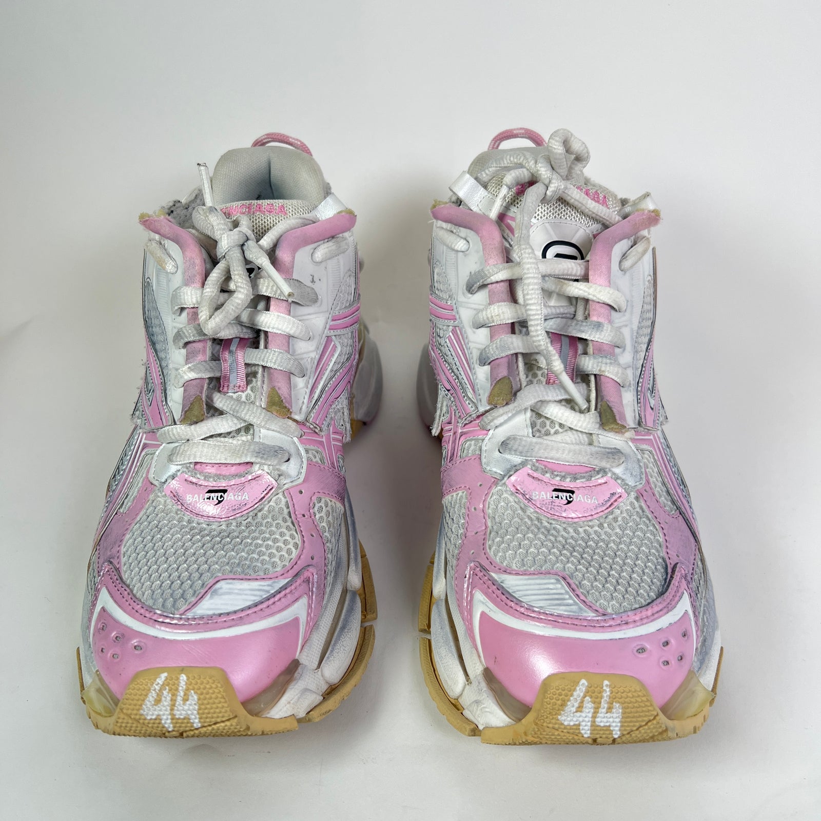 Balenciaga Pink Mesh Runner Sneaker