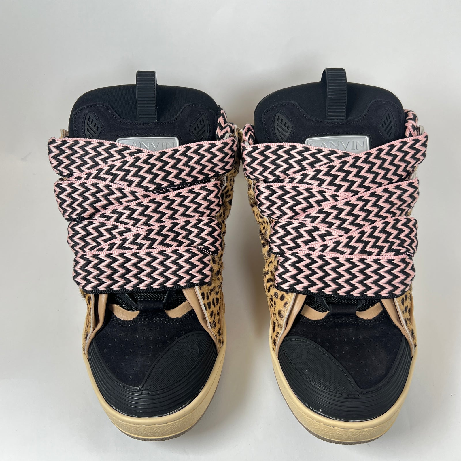 Lanvin x A Ma Maniere Cheetah Curb Sneaker Size 46