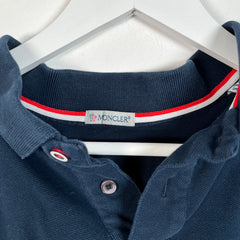 Navy Moncler Logo Polo Size XXL