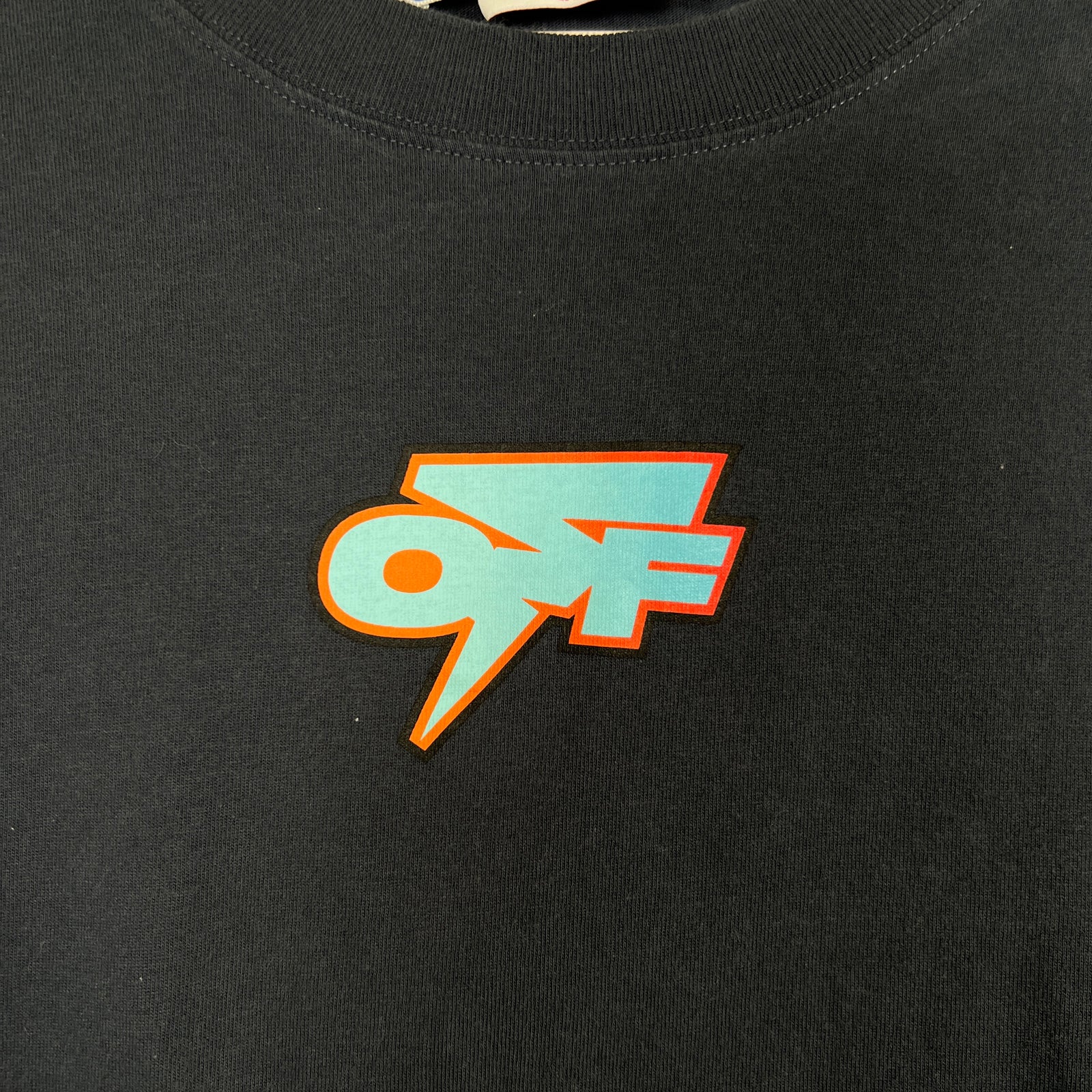 Off-White Navy Degrade Thunder T-shirt Size M