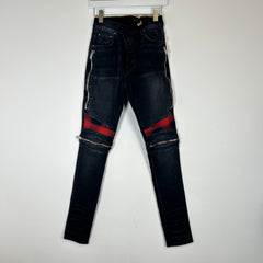 Amiri Black Washed MX2 Plaid Jeans Size 31