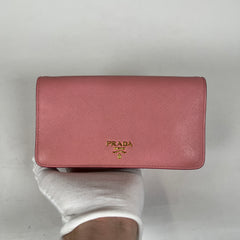 Prada Vitello Saffiano Neutral Pink