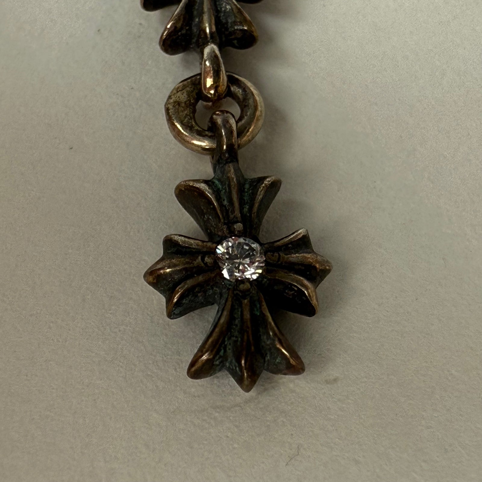 Chrome Hearts Tiny E .925 Diamond Earring