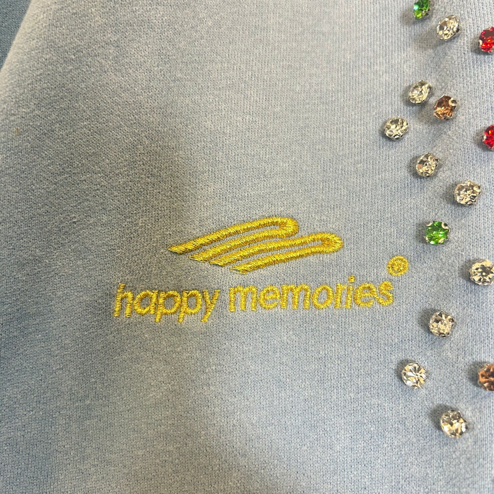 HMDD Light Blue Crystal Sweatpants Size XL