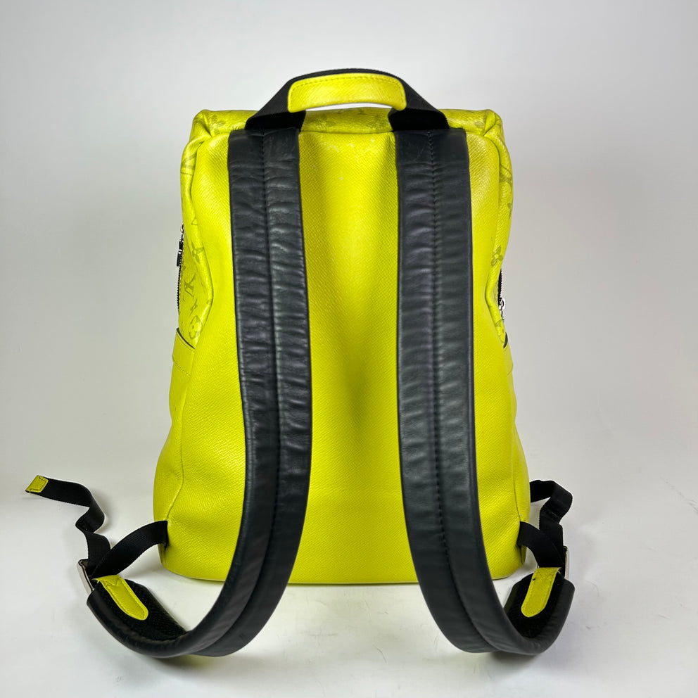 Louis Vuitton Yellow Taigarama Monogram Discovery Backpack