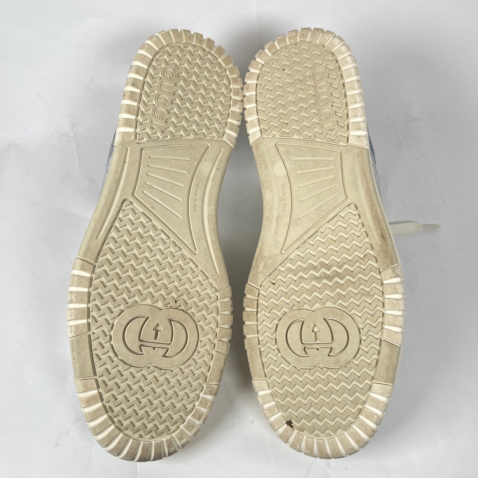 Gucci Metallic Silver GG Re-Web Sneaker Size GG 11