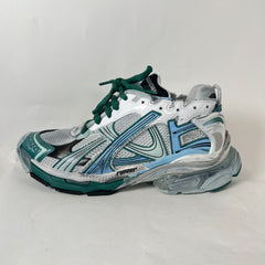 Balenciaga Green/Blue Mesh Runners Size 44