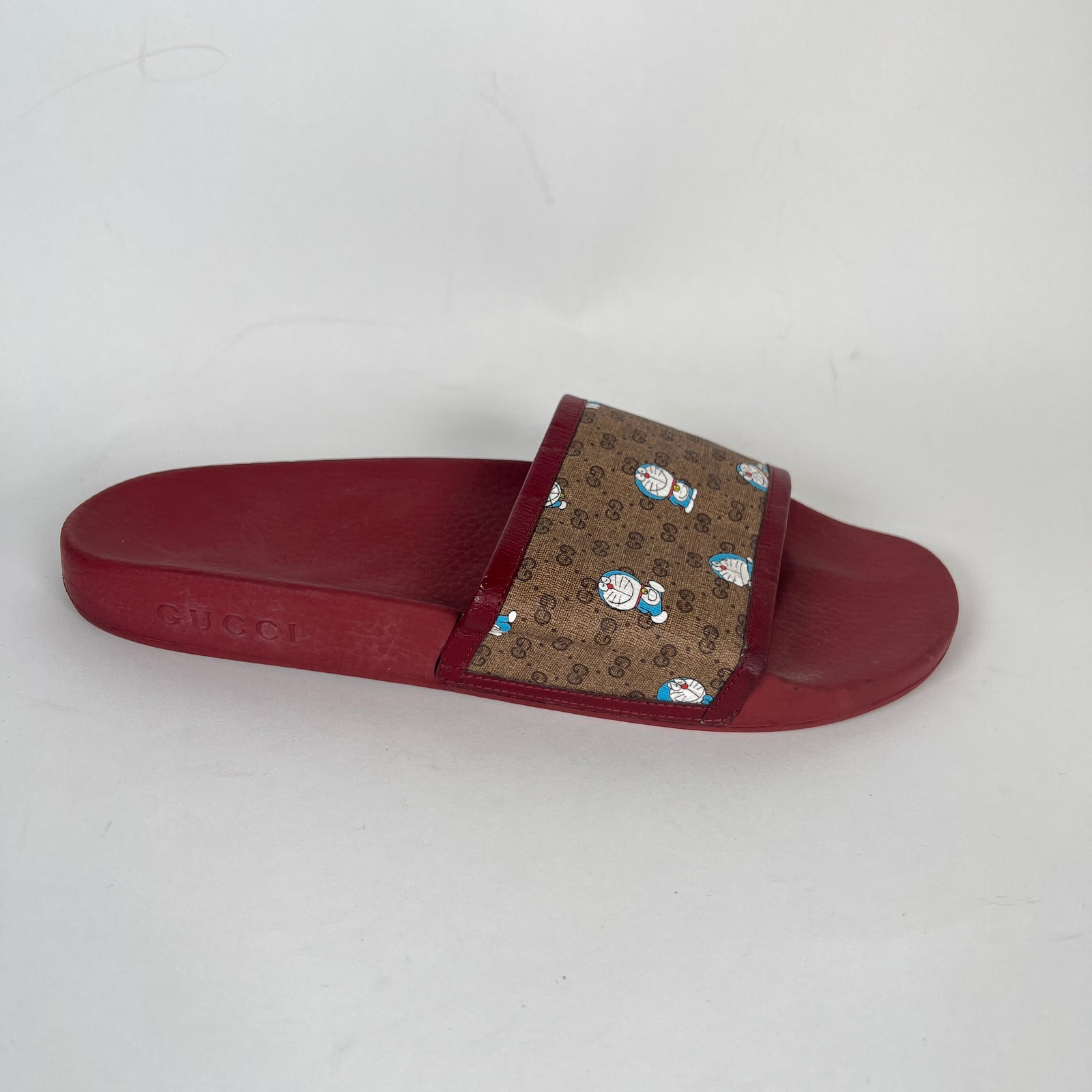 Gucci x Disney Red GG Doraemon Slides Size 10