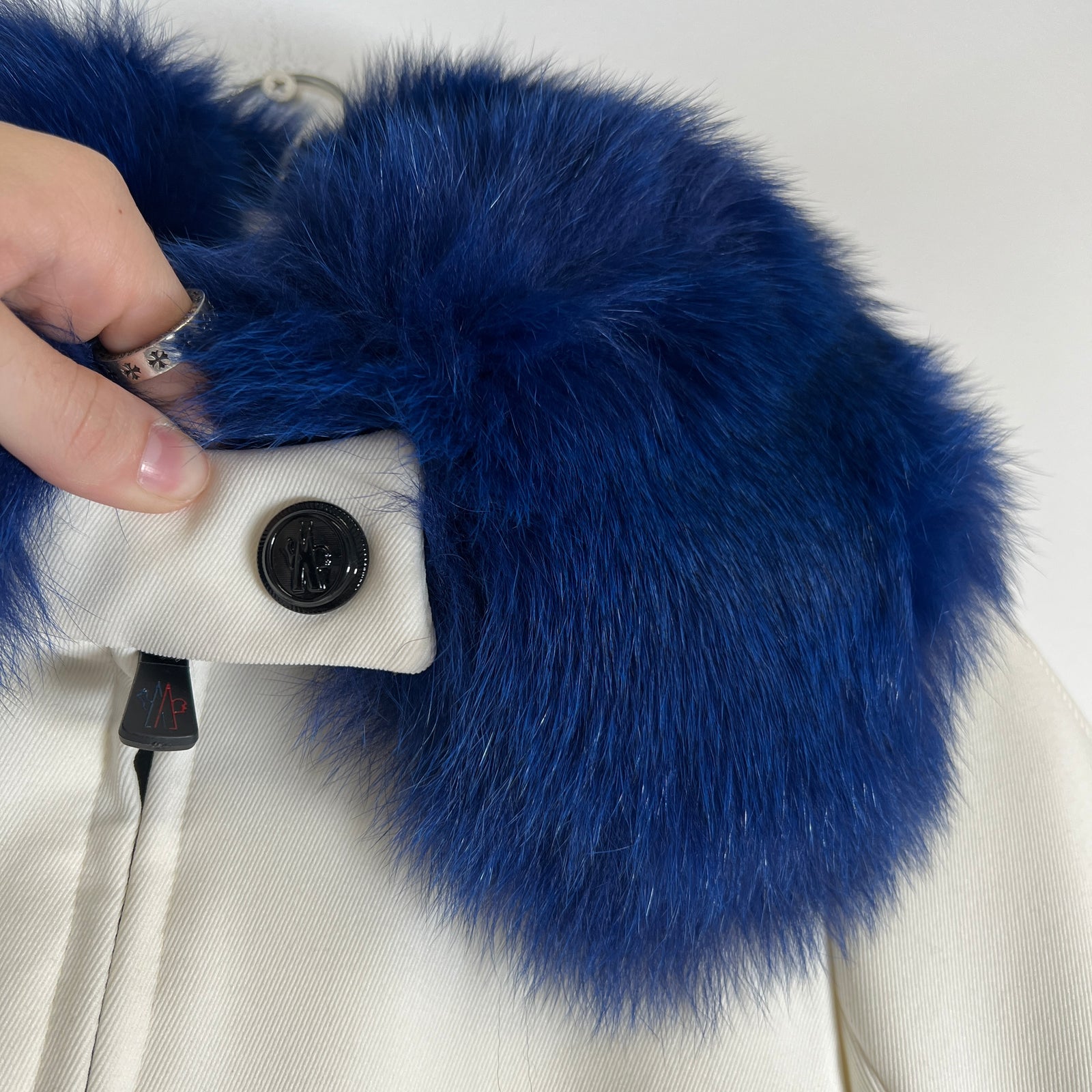 Moncler Ecrins Fur Down Jacket Size 0