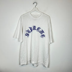Supreme White Old English T-Shirt Size L