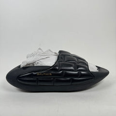 Balmain Black Puffer Sandals Size 45