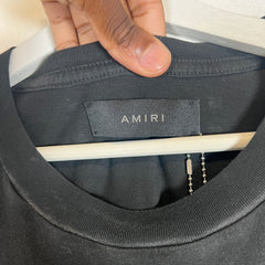 Amiri Black Vintage Collegiate Logo T-Shirt Size XL