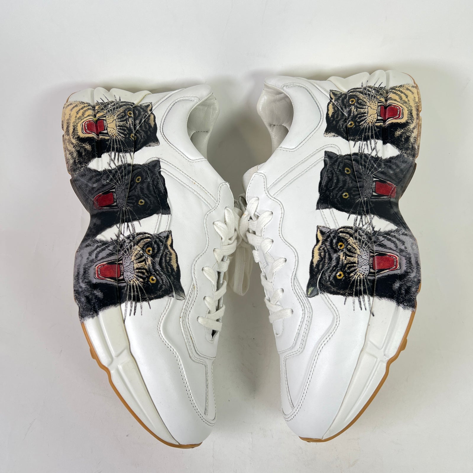 Gucci Tiger Print Rhyton Sneakers