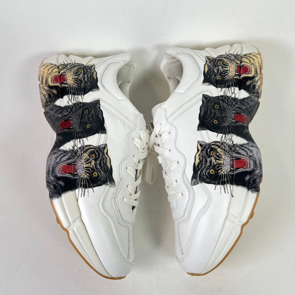 Gucci Tiger Print Rhyton Sneakers