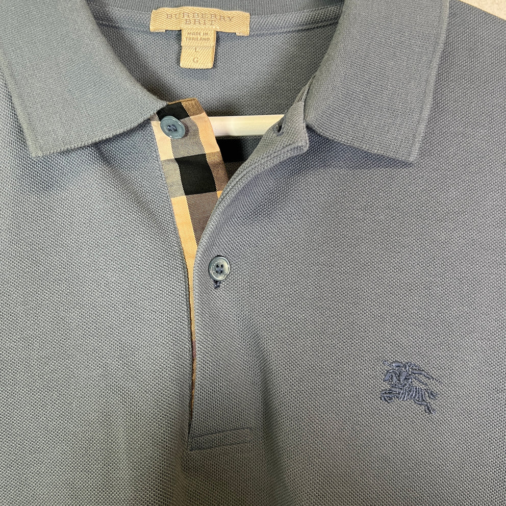 Burberry Brit Grey Check Polo Shirt