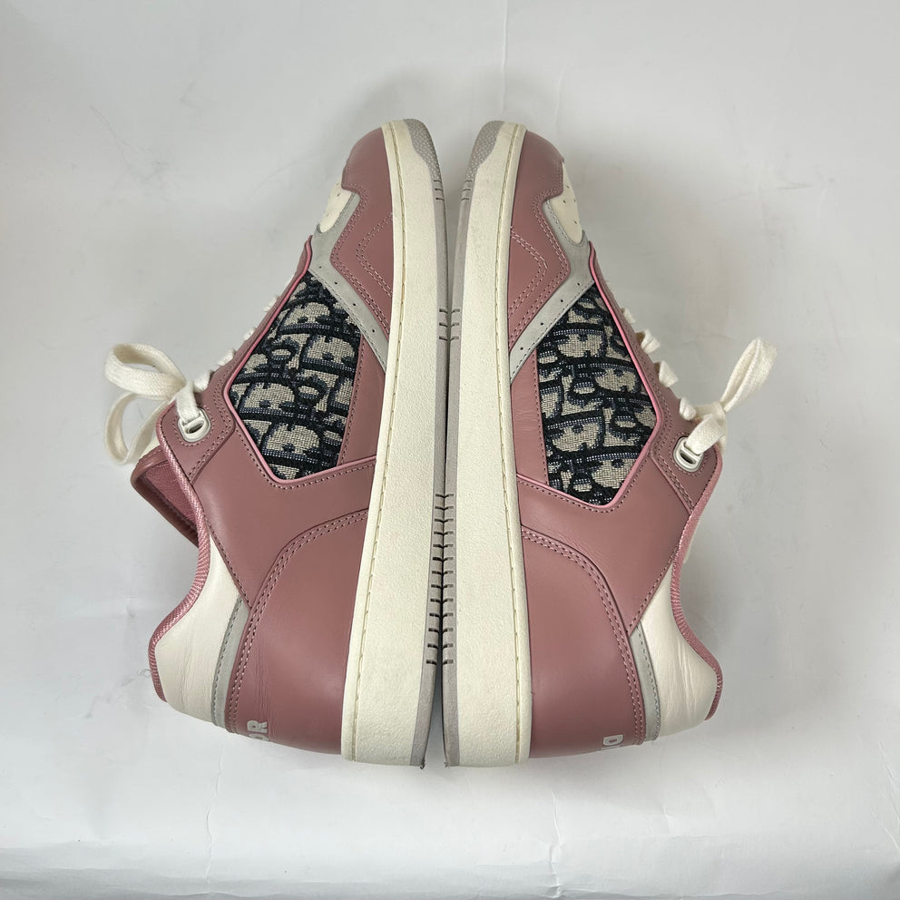 Dior B27 Pink/Cream Oblique Sneaker Size 45
