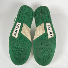 Amiri White/Green Skel Low-Top Sneaker Size 43