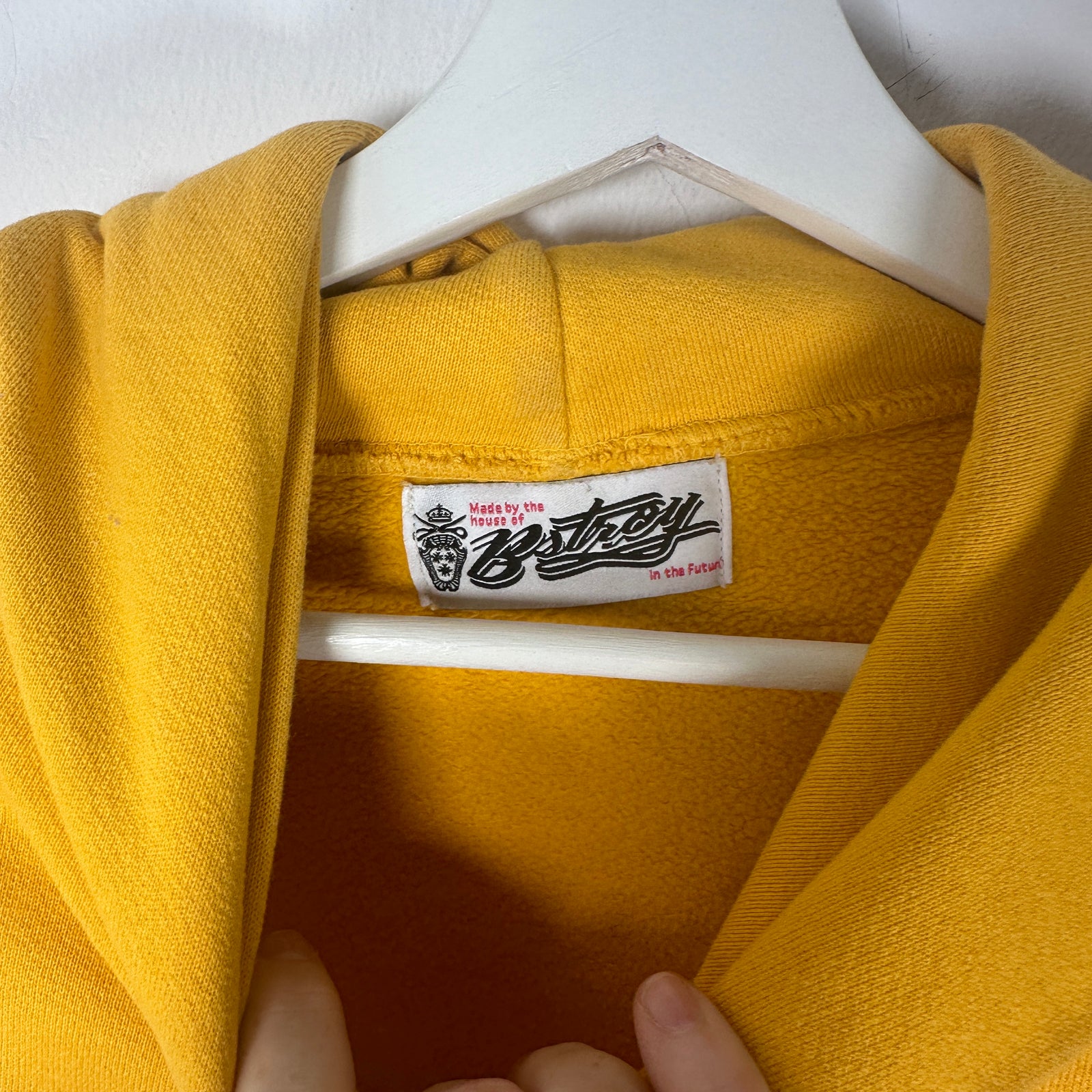 B. Stroy 'Fuck' Yellow Hoodie Size S