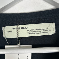 Off-White Mirror Skull Black T-Shirt Size L