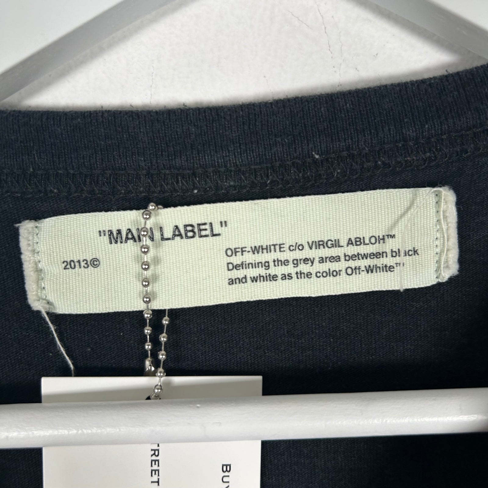 Off-White Mirror Skull Black T-Shirt Size L
