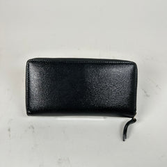 Gucci Black Kingsnake Leather Long Wallet