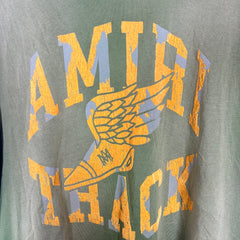 Amiri Green/Yellow Track T-shirt Size L