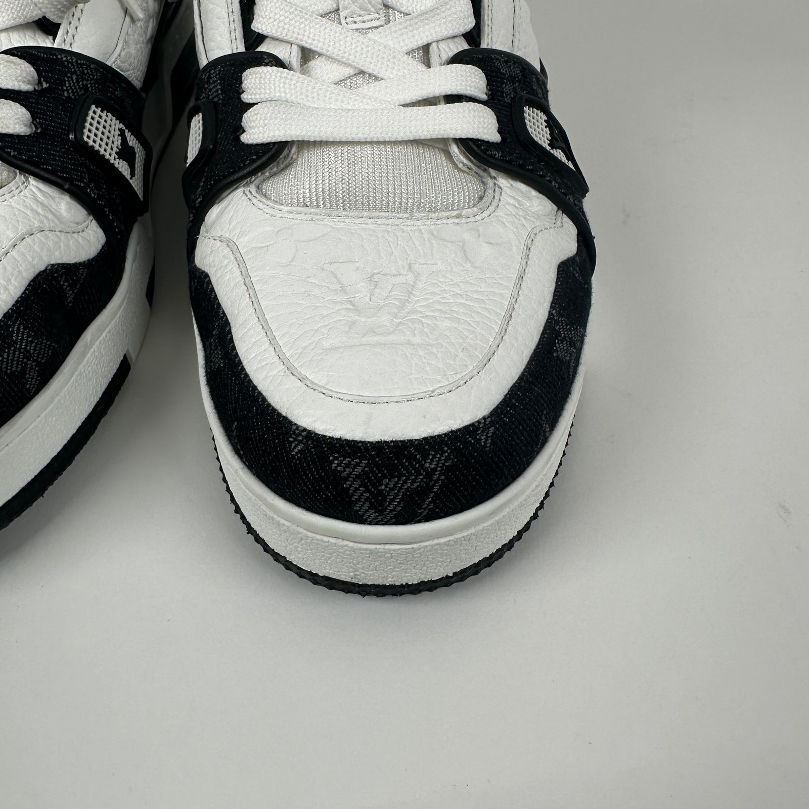 Louis Vuitton Monogram Denim Trainers Size 6LV