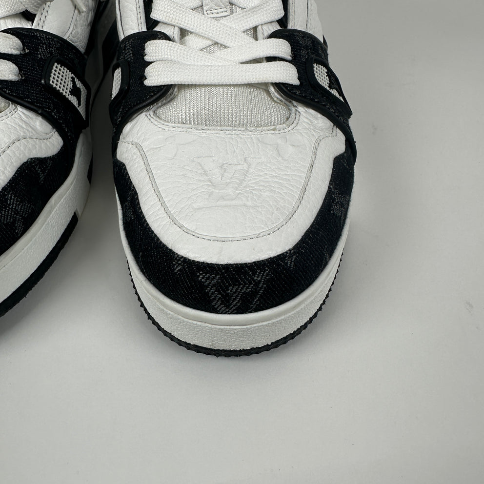Louis Vuitton Monogram Denim Trainers Size 6LV