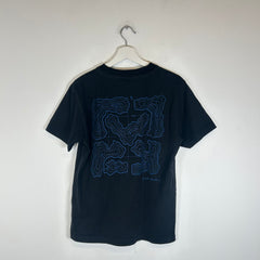 Off-White Black/Blue Arrows Topography Tee Size S