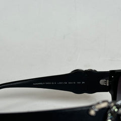 Chanel Lambskin Crystal CC Sunglasses