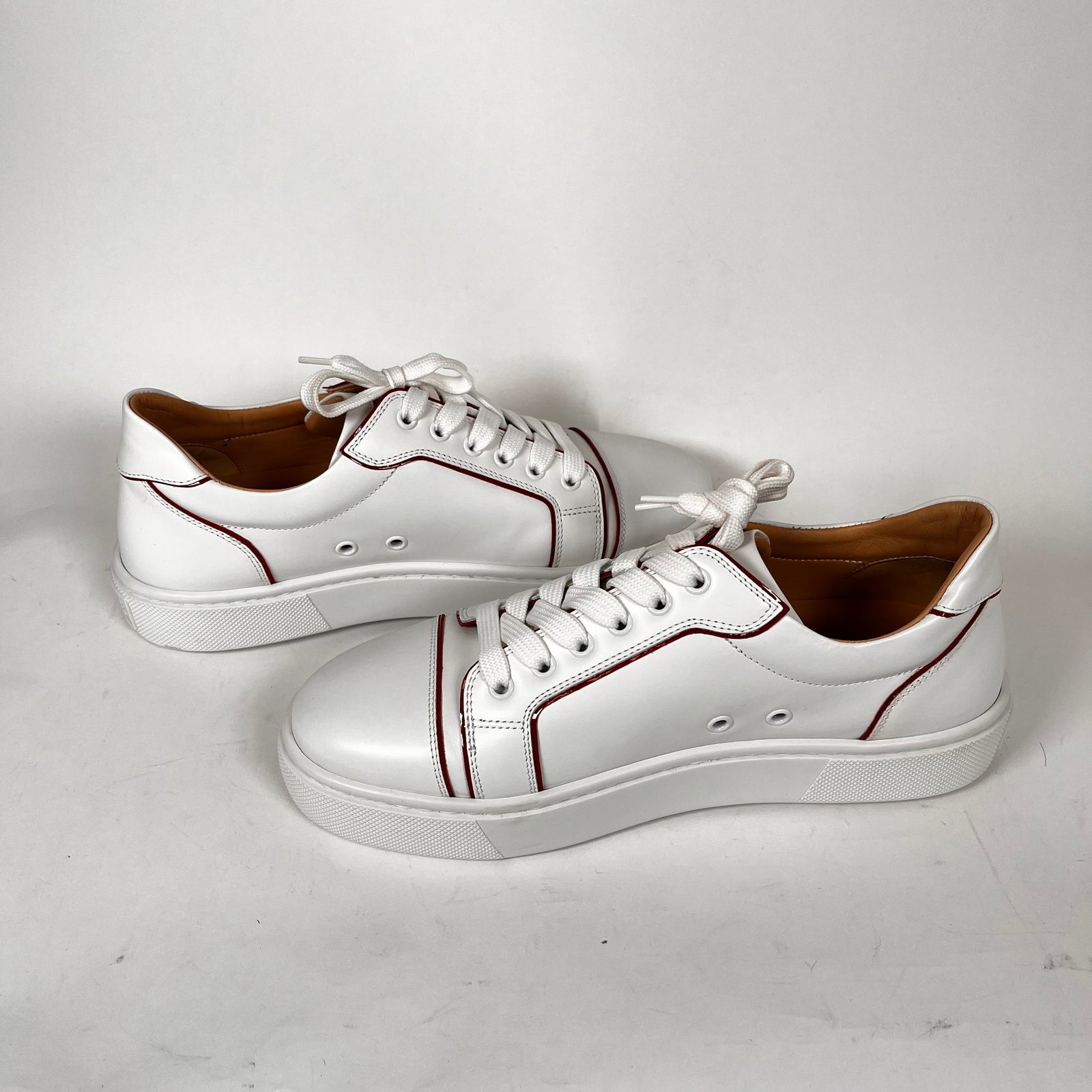 Christian Louboutin White Low Top Sneaker Size 40