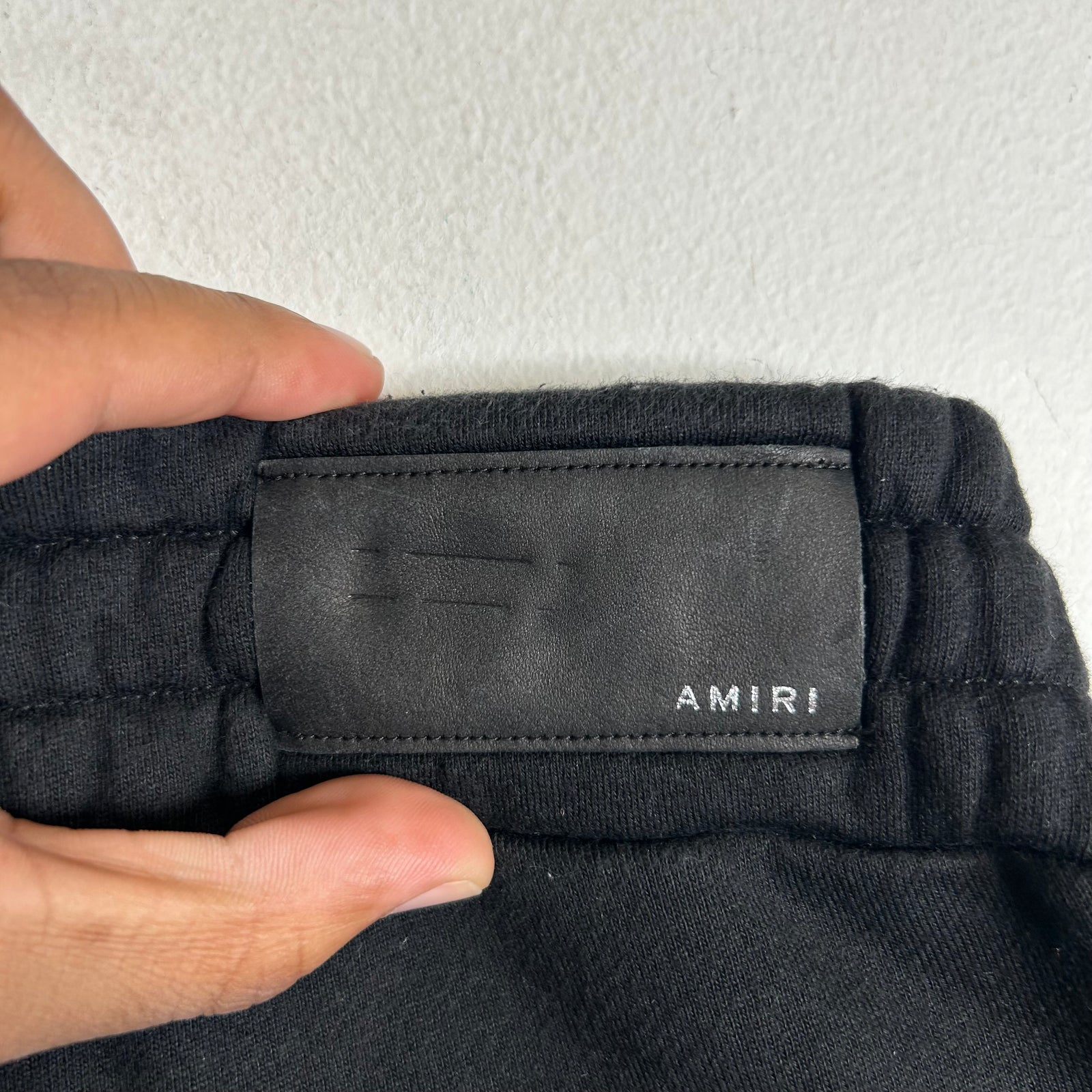 Amiri Black MA Bar Logo Sweat Shorts Size XL
