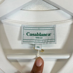 Casablanca White Tennis Club T-shirt Size XXL