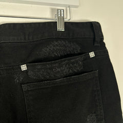 Givenchy Black Distressed Jeans Size 38