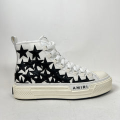 Amiri Black/White Stars Court High-Top Sneaker Size 41