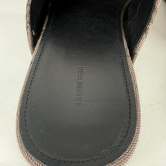 Balenciaga Cozy Brown 'BB' Mules Size 11