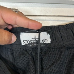 Stone Island Black Nylon Cargo Pants Size 38