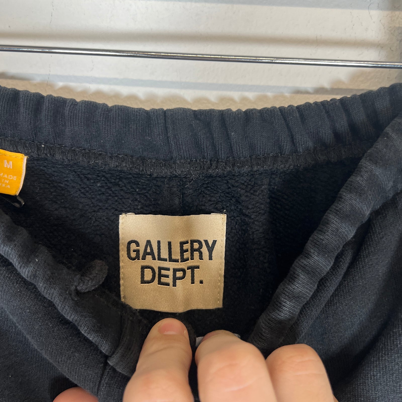 Gallery Dept Black Logo Paint Splatter Sweatpants Size M