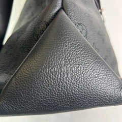 Louis Vuitton Black Beaubourg Mahina Hobo MM Bag