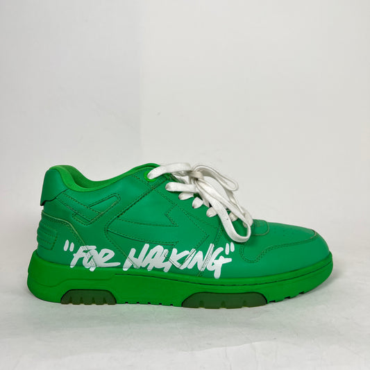 Off-White Green Out Of Office ‘For Walking’ Sneakers Size 44