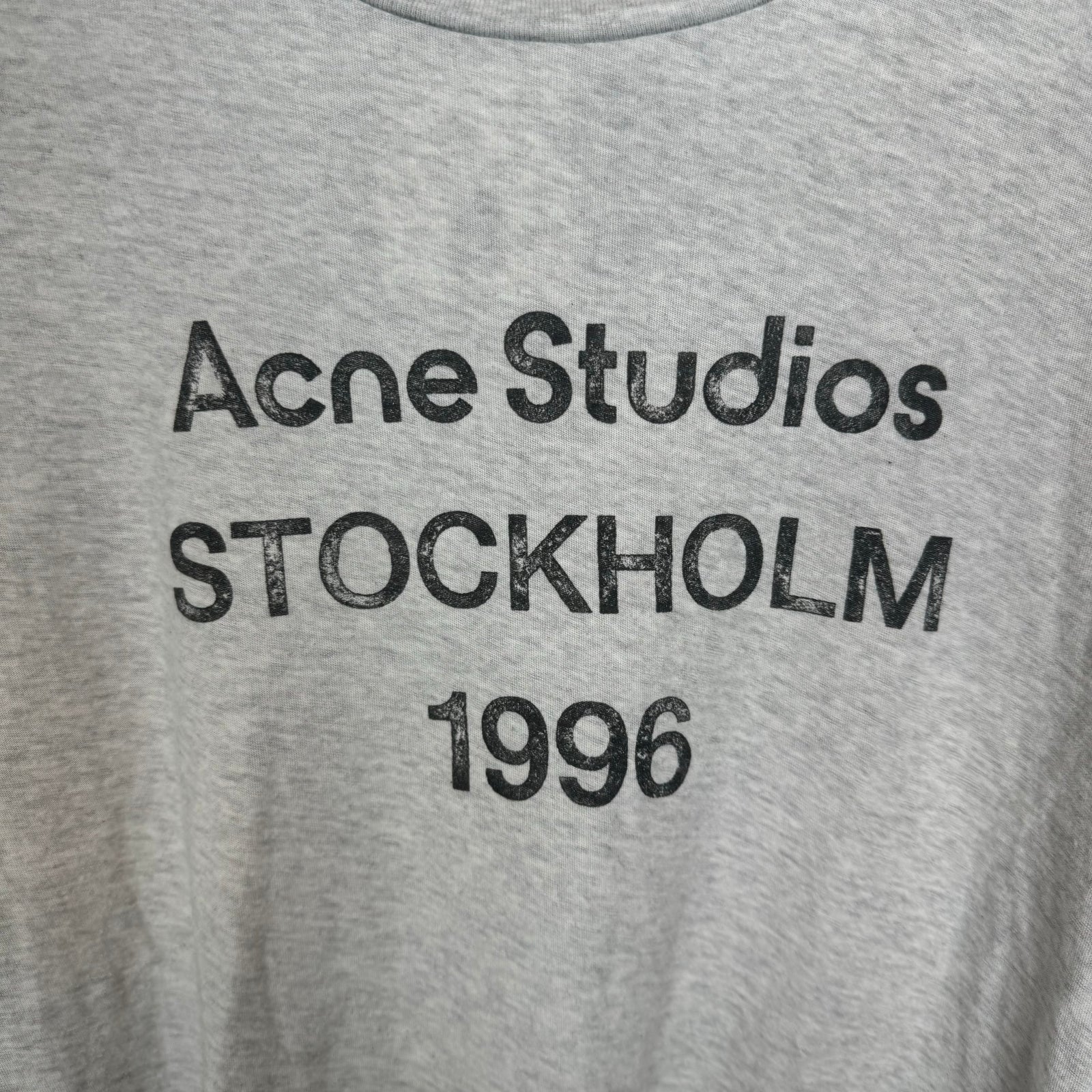 Acne Studios Grey Stockholm 1996 Tee Size XS