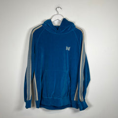 Needles Blue Velour Track Hoodie Size M