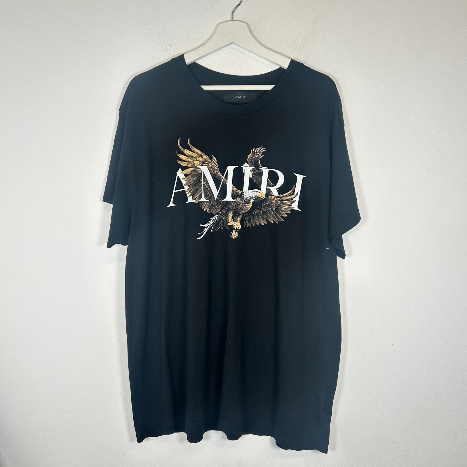 Amiri Black Eagle Logo T-Shirt Size XL
