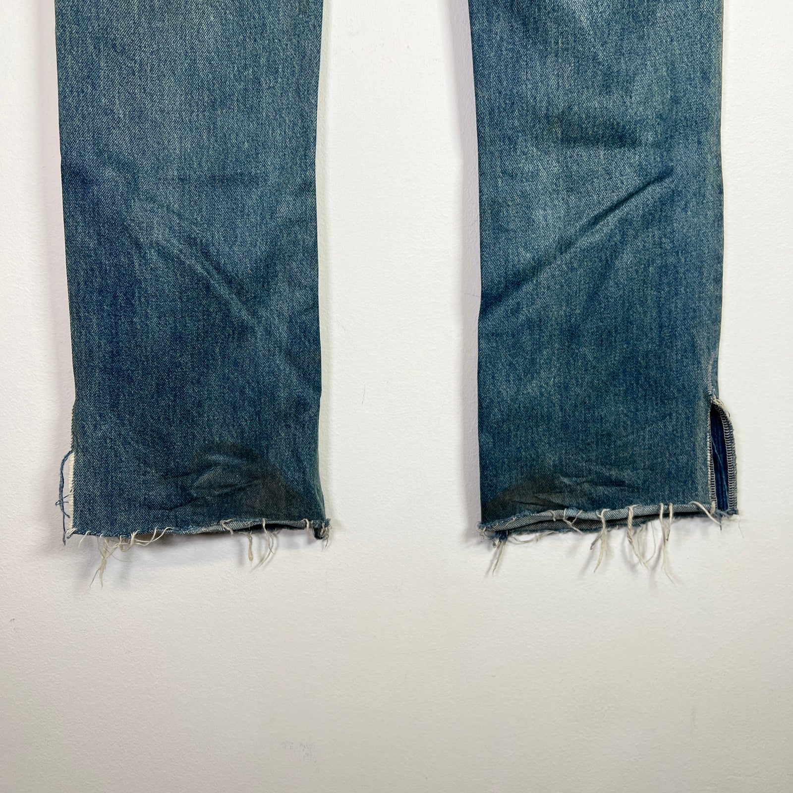 Balenciaga FW22 Lightwash Waxed Super Fitted Jeans