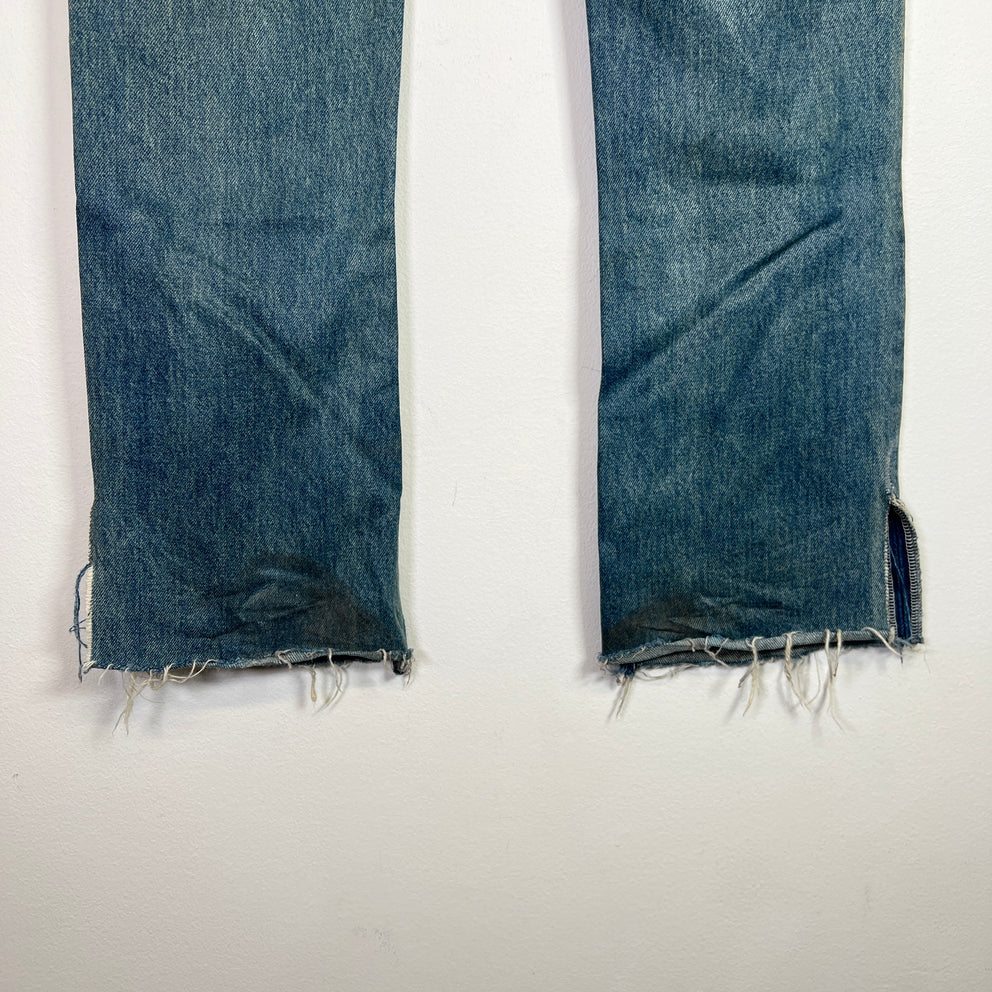 Balenciaga FW22 Lightwash Waxed Super Fitted Jeans