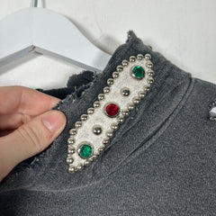 Kapital Distressed Gem Hoodie Size M