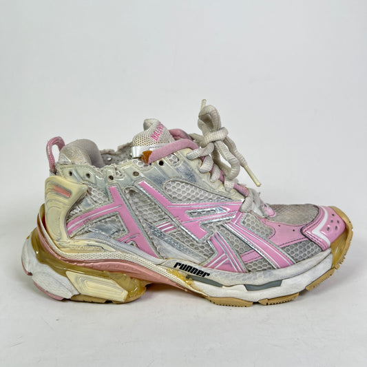 Balenciaga Pink/White Mesh Runner